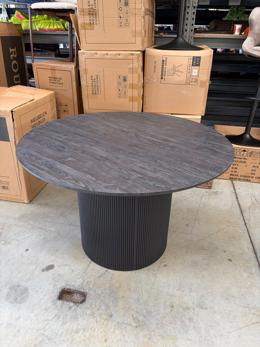 Ronde eettafel Lagos Ø120 cm – donkerbruin